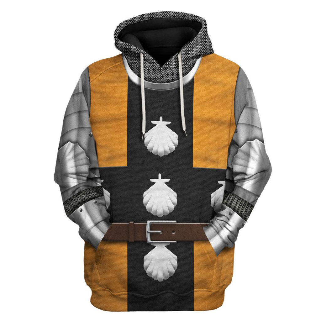 CustomsPig 1415 Agincourt Knight Waleran de Raineval Knight Costume Hoodie Sweatshirt T-Shirt Tracksuit - CustomsPig.com