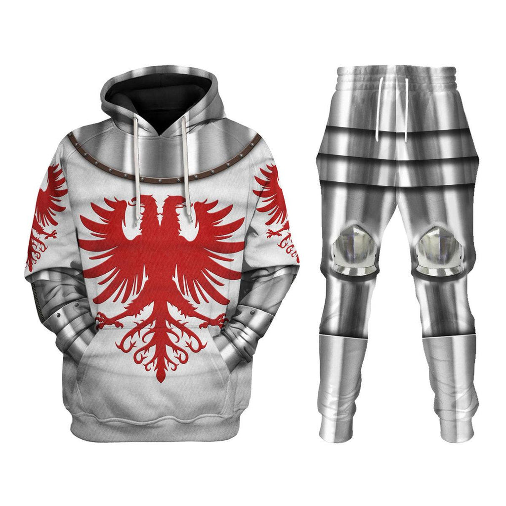 CustomsPig 14th Century Articulated Armour- Boucicaut -1415 Costume Hoodie Sweatshirt T-Shirt Tracksuit - CustomsPig.com