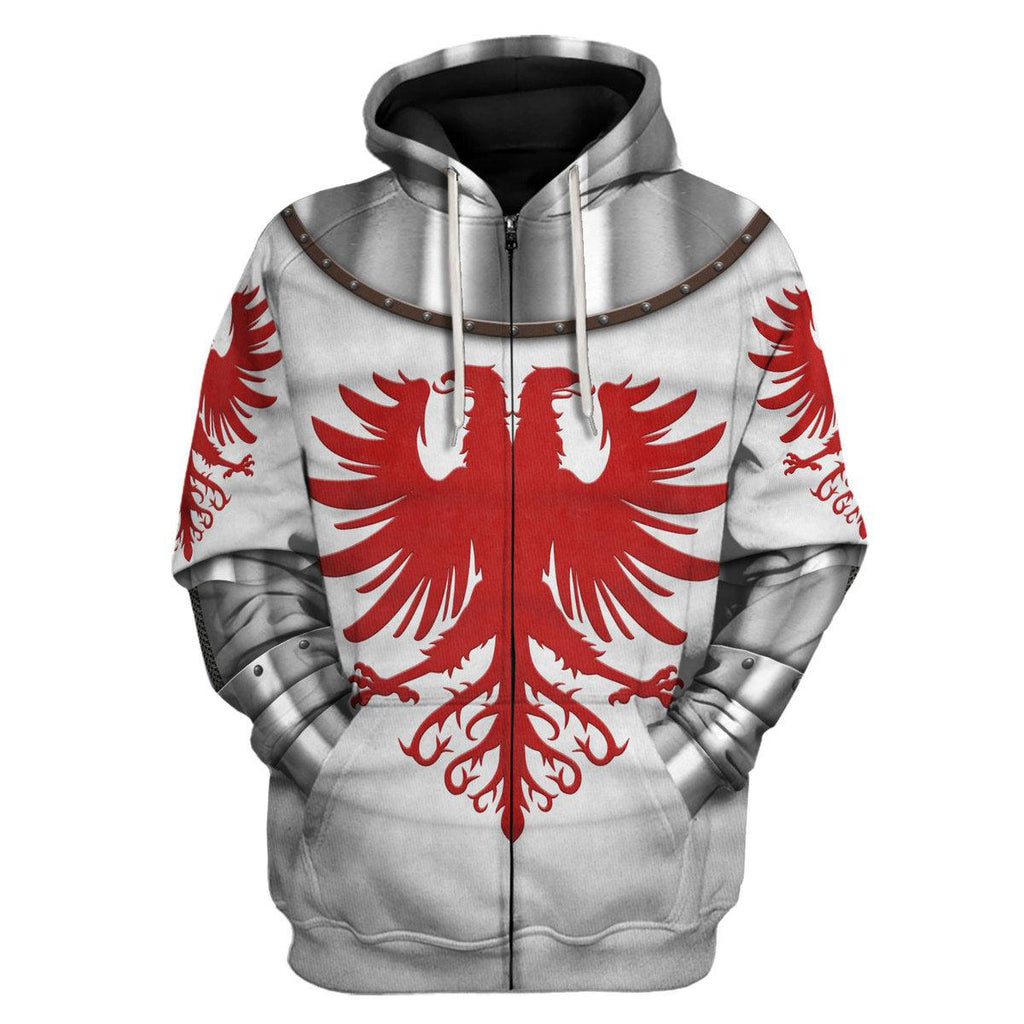 CustomsPig 14th Century Articulated Armour- Boucicaut -1415 Costume Hoodie Sweatshirt T-Shirt Tracksuit - CustomsPig.com