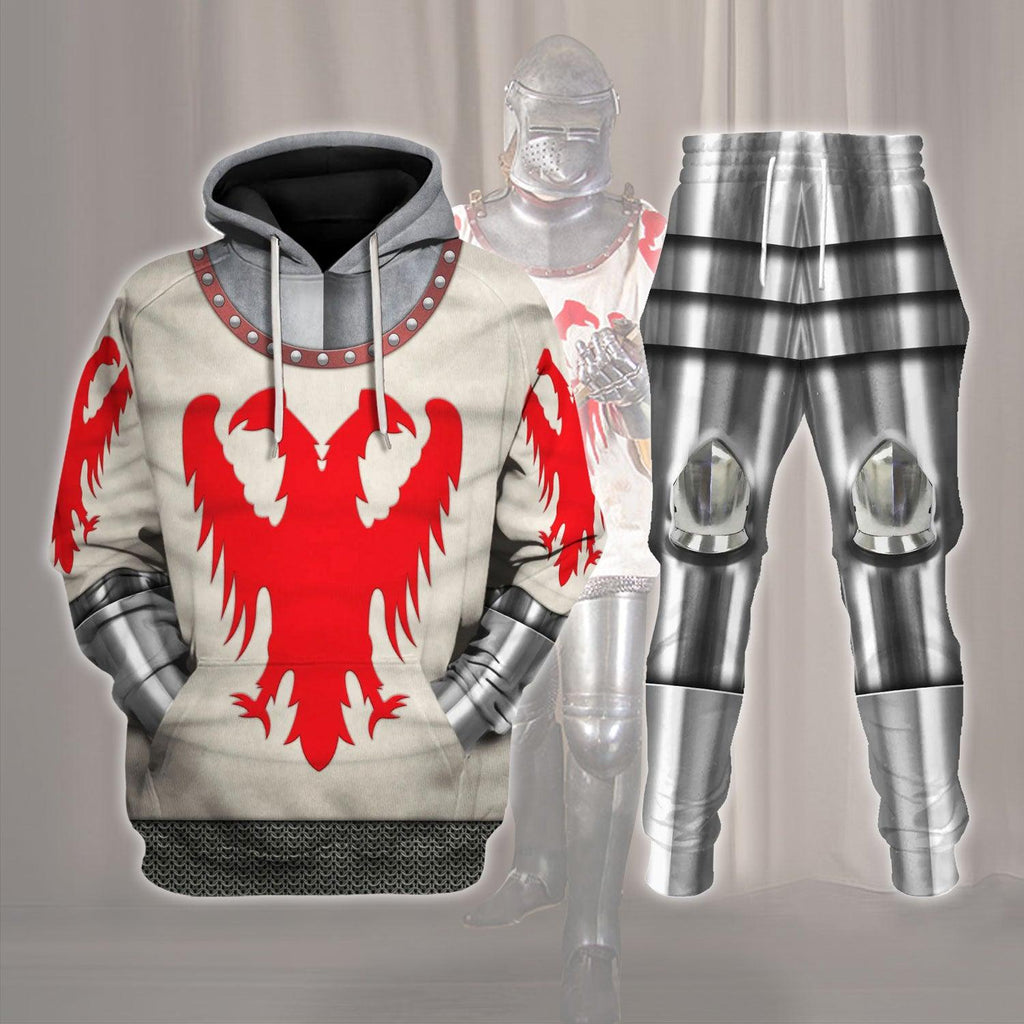 CustomsPig 14th Century Articulated Armour- Boucicaut 1415 Outfit Costume Hoodie Sweatshirt T-Shirt Tracksuit - DucG