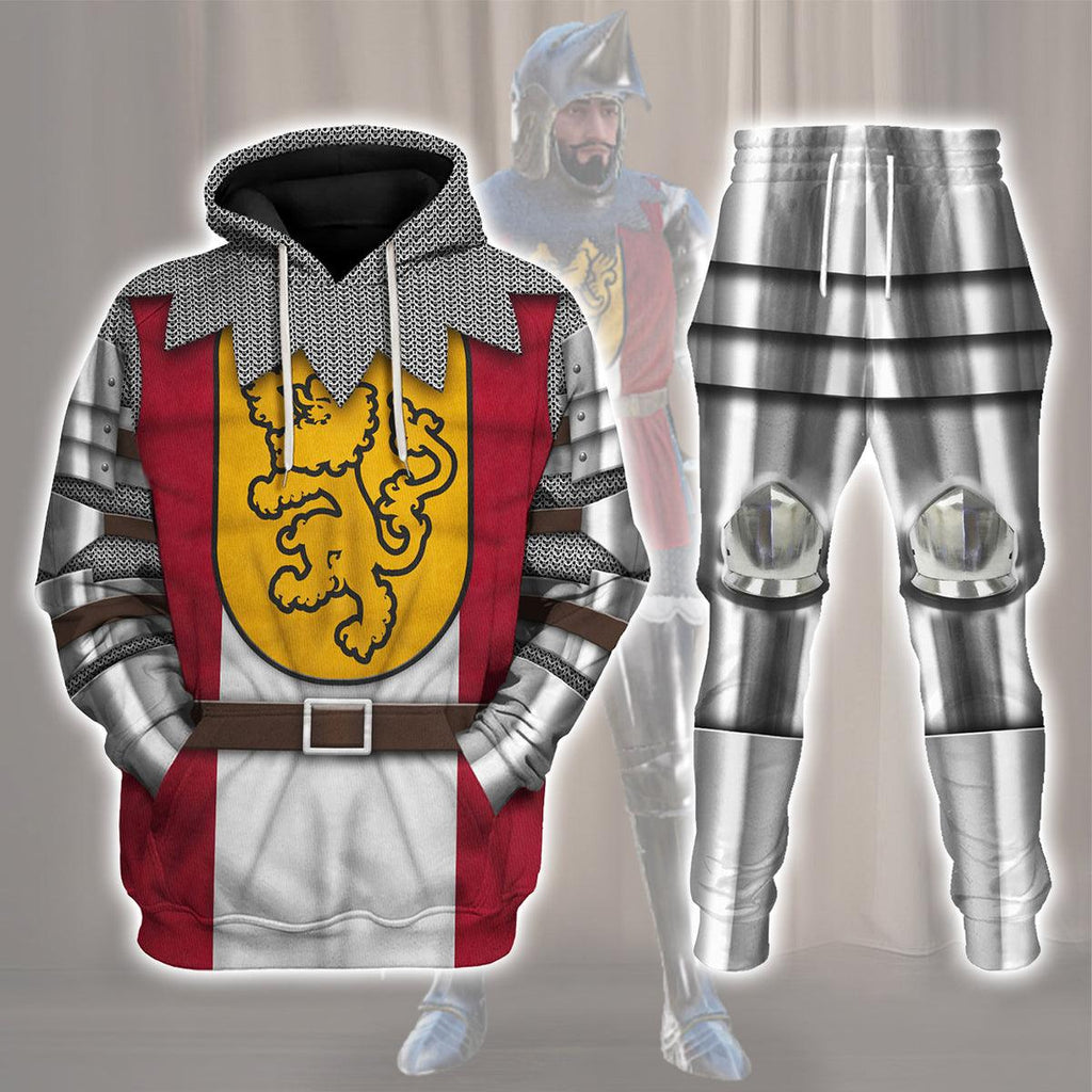 CustomsPig 14th Century English Knights Costume Hoodie Sweatshirt T-Shirt Tracksuit - CustomsPig.com