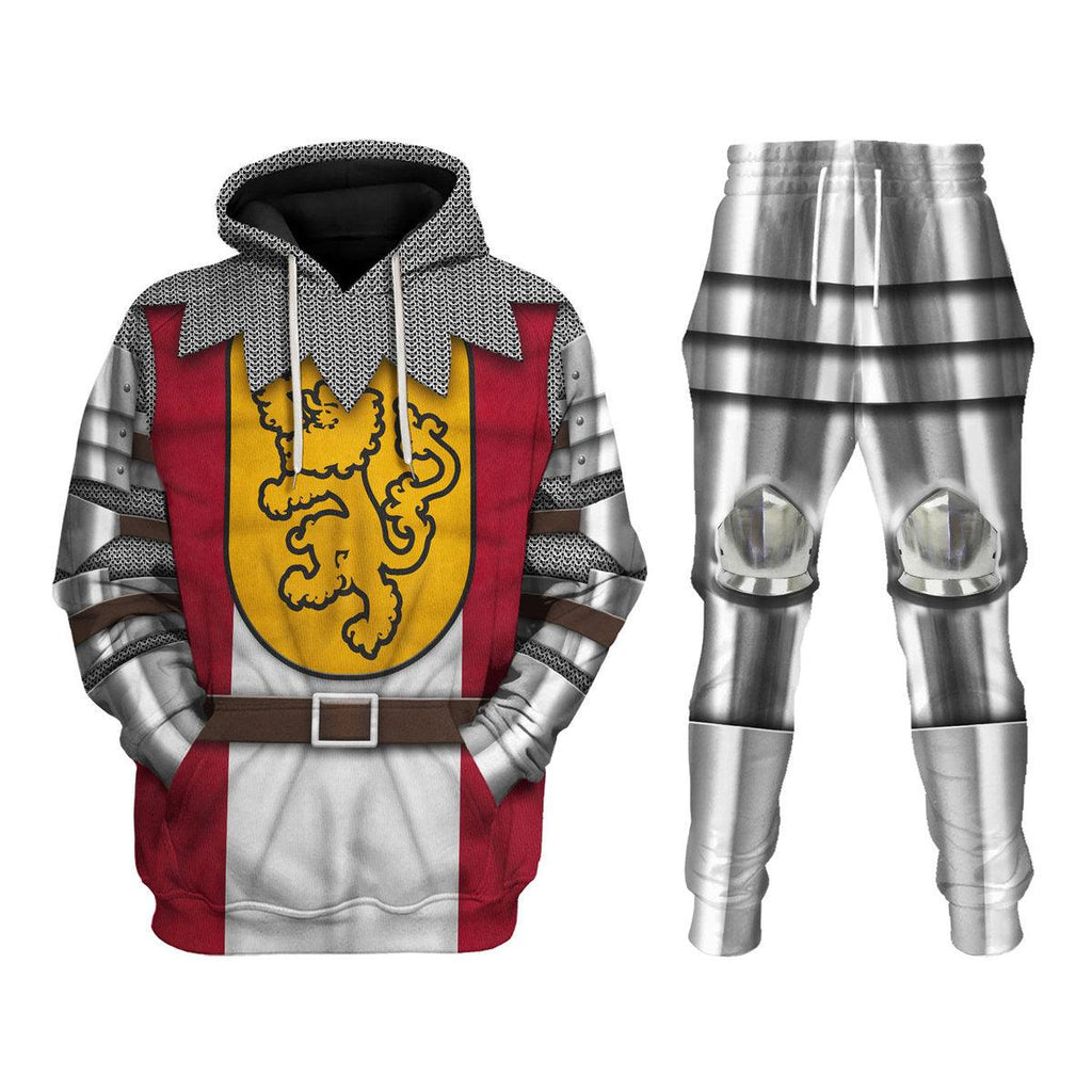 CustomsPig 14th Century English Knights Costume Hoodie Sweatshirt T-Shirt Tracksuit - CustomsPig.com