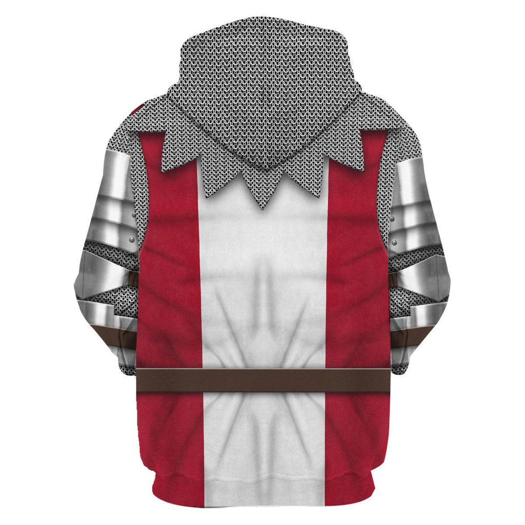 CustomsPig 14th Century English Knights Costume Hoodie Sweatshirt T-Shirt Tracksuit - CustomsPig.com