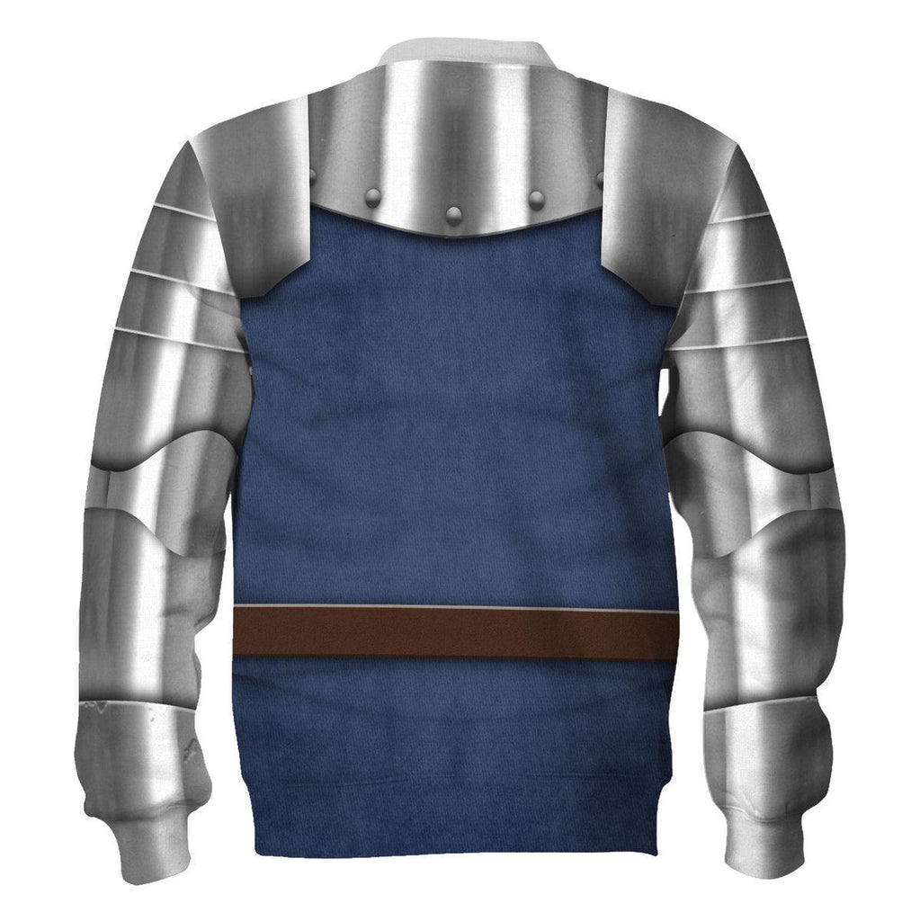 CustomsPig 15th Century French Knight Costume Hoodie Sweatshirt T-Shirt Tracksuit - CustomsPig.com