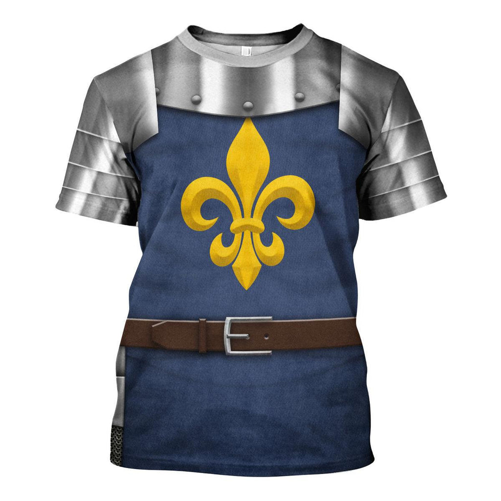 CustomsPig 15th Century French Knight Costume Hoodie Sweatshirt T-Shirt Tracksuit - CustomsPig.com