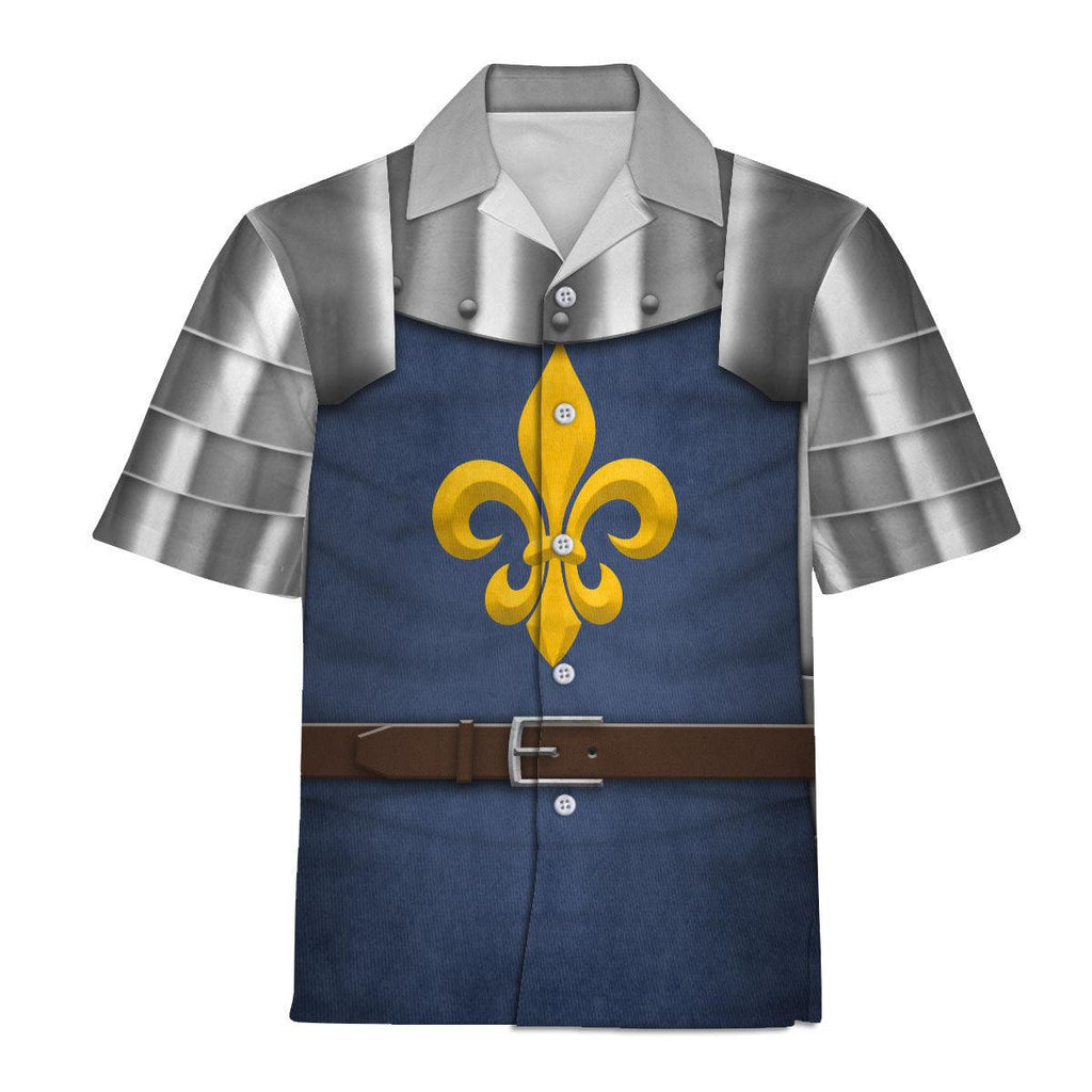 CustomsPig 15th Century French Knight Costume Hoodie Sweatshirt T-Shirt Tracksuit - CustomsPig.com