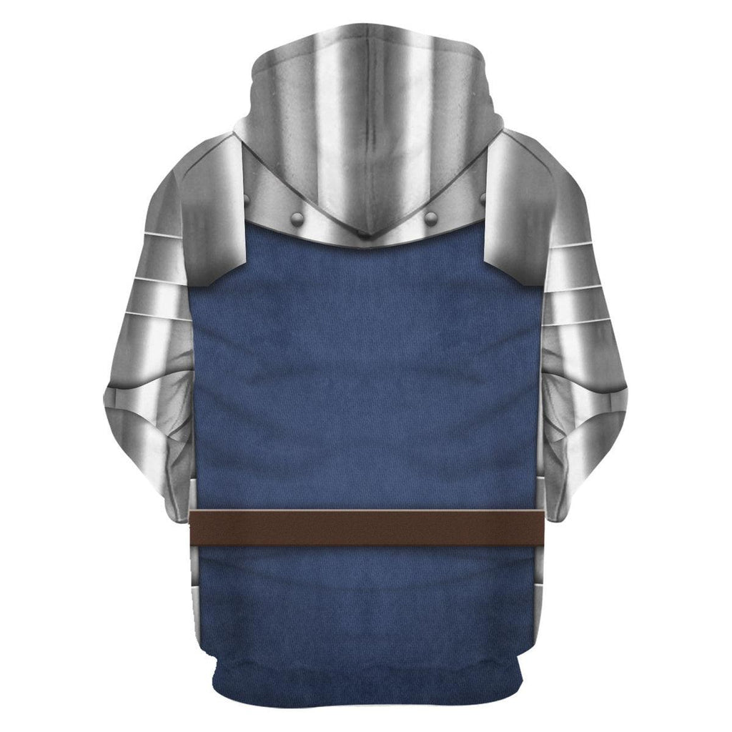 CustomsPig 15th Century French Knight Costume Hoodie Sweatshirt T-Shirt Tracksuit - CustomsPig.com