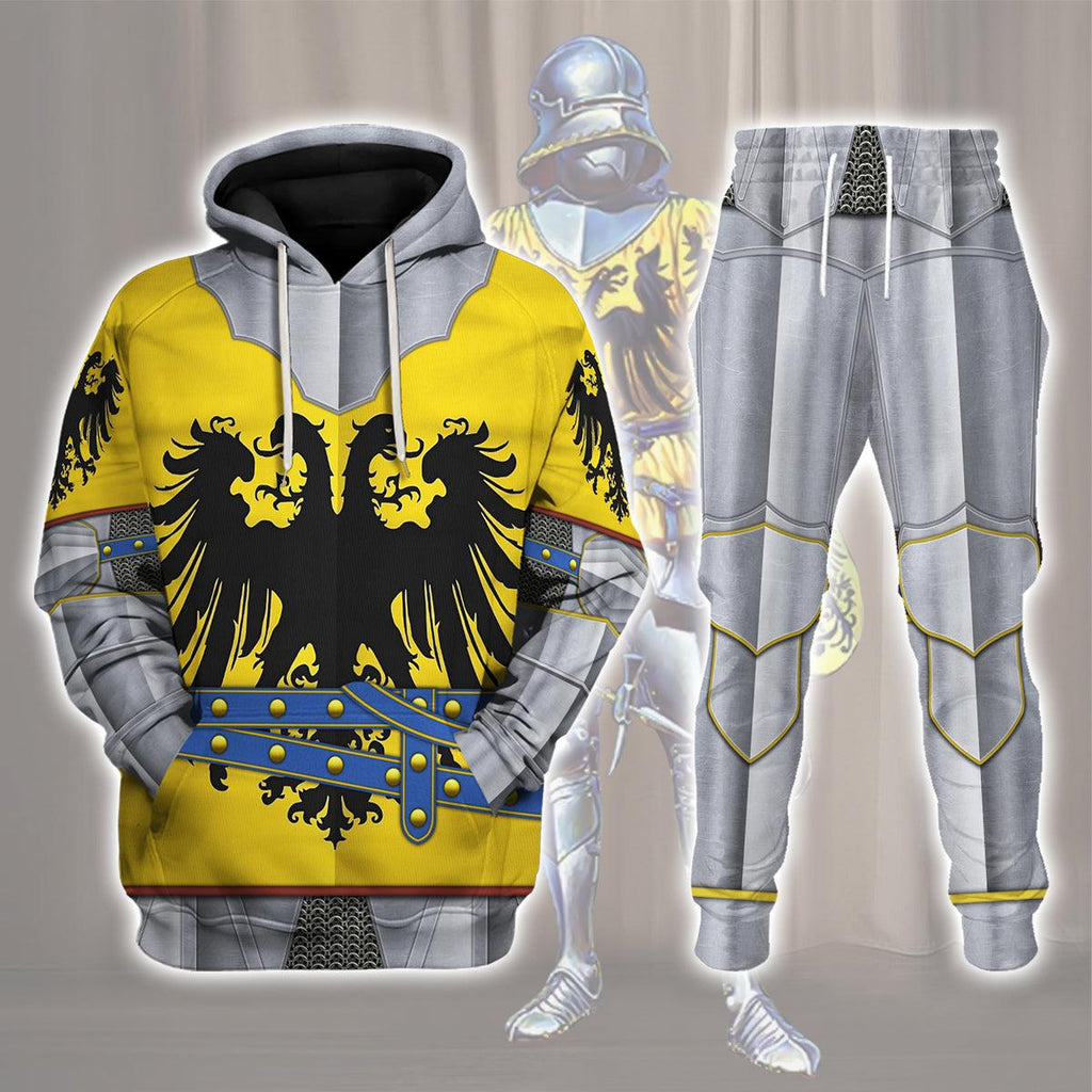 CustomsPig 15th Century Holy Roman Empire Knight Costume Hoodie Sweatshirt T-Shirt Tracksuit - CustomsPig.com