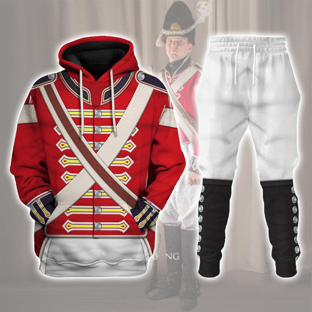 CustomsPig 23rd Foot (Royal Welch Fuzileers ) Private Ÿ?? Grenadier Company (1802-1812) Uniform All Over Print Hoodie Sweatshirt T-Shirt Tracksuit - CustomsPig.com