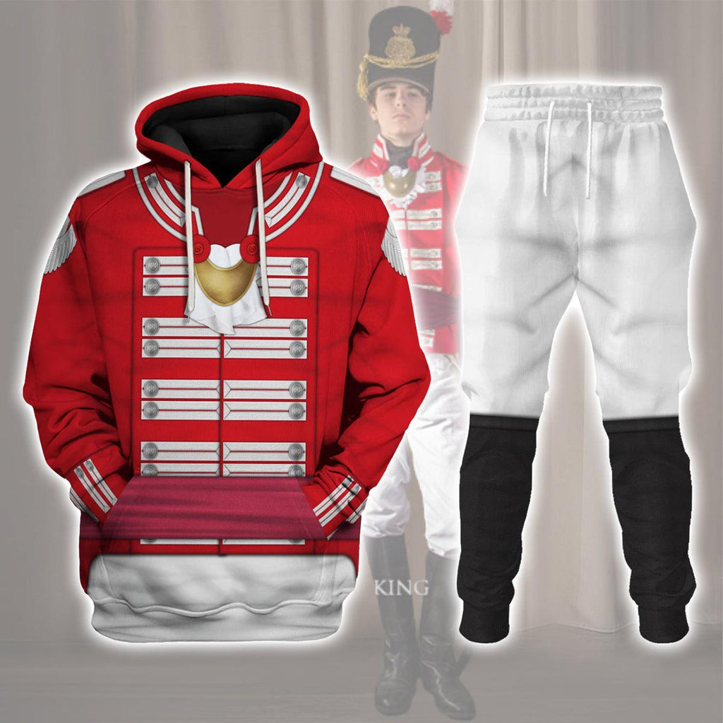 CustomsPig 33rd Foot (1st Yorkshire West Riding) Officer-Flank Company-Full Dress(1812-1815) Uniform All Over Print Hoodie Sweatshirt T-Shirt Tracksuit - CustomsPig.com