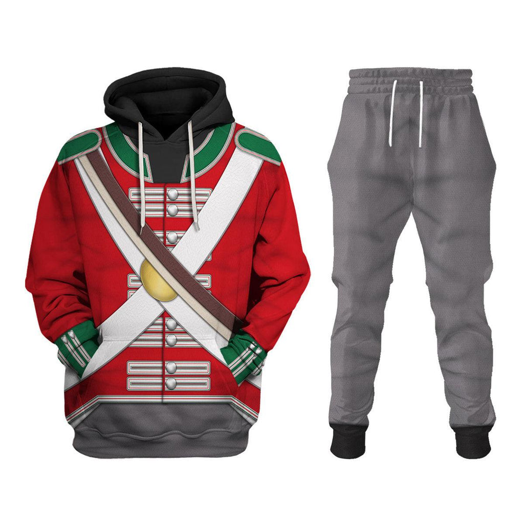 CustomsPig 69th Foot (South Lincolnshire) Private Centre Company (1812-1815) Uniform All Over Print Hoodie Sweatshirt T-Shirt Tracksuit - CustomsPig.com