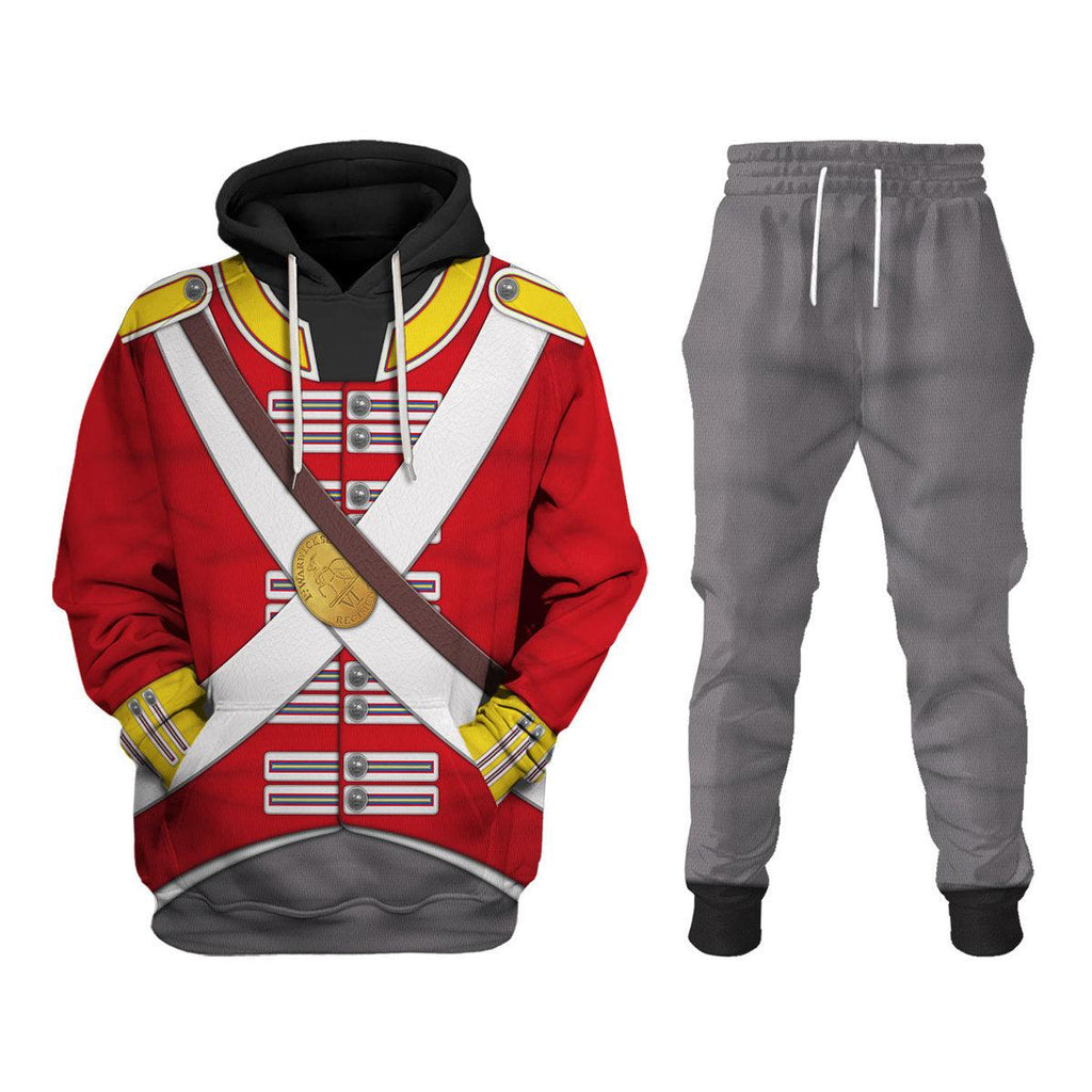 CustomsPig 6th Foot (Warwickshire) Private-Centre Company (1812-1815) Uniform All Over Print Hoodie Sweatshirt T-Shirt Tracksuit - CustomsPig.com