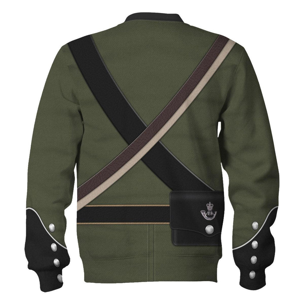 CustomsPig 95th (Rifle) Regiment-Rifleman 1806-1815 Uniform All Over Print Hoodie Sweatshirt T-Shirt Tracksuit - CustomsPig.com