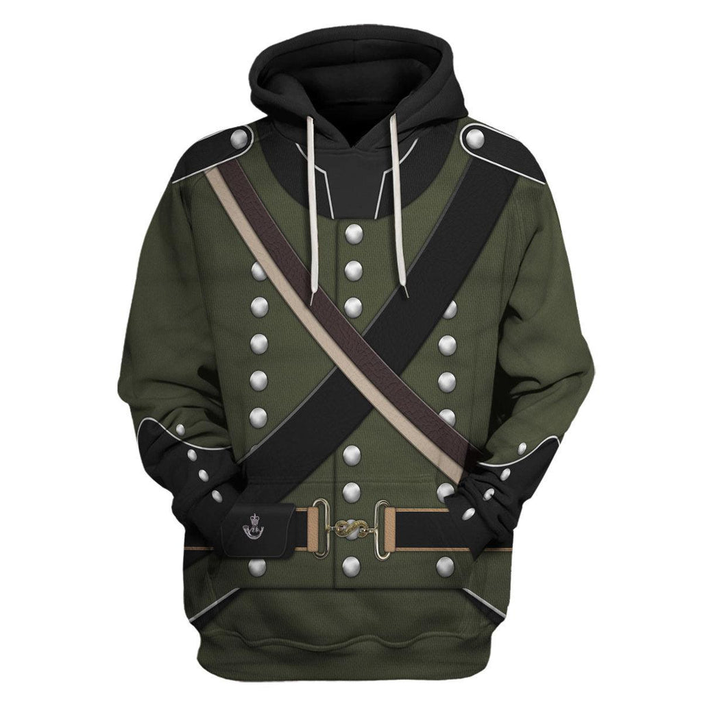 CustomsPig 95th (Rifle) Regiment-Rifleman 1806-1815 Uniform All Over Print Hoodie Sweatshirt T-Shirt Tracksuit - CustomsPig.com