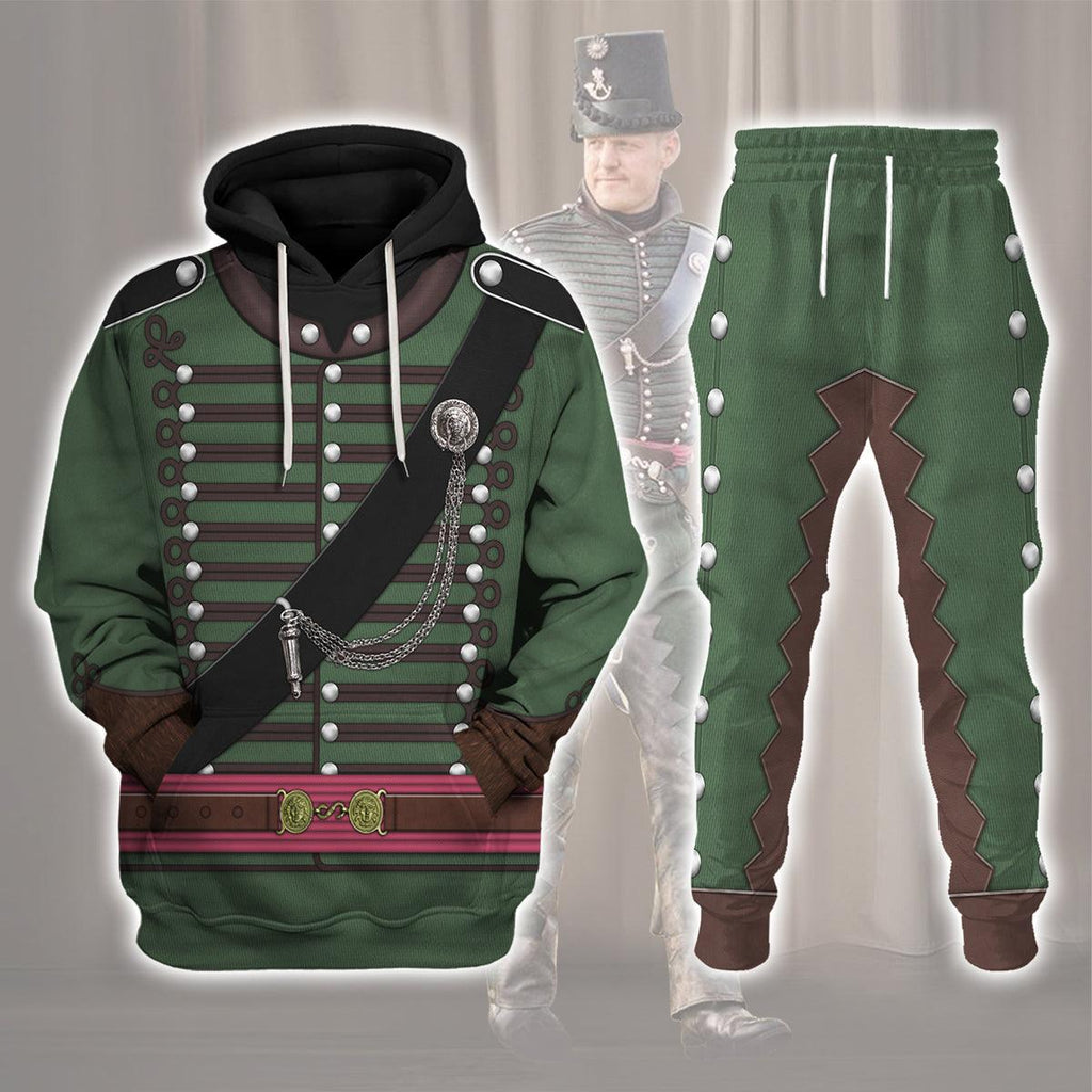 CustomsPig 95th Rifles Uniform British Army Captain All Over Print Hoodie Sweatshirt T-Shirt Tracksuit - CustomsPig.com