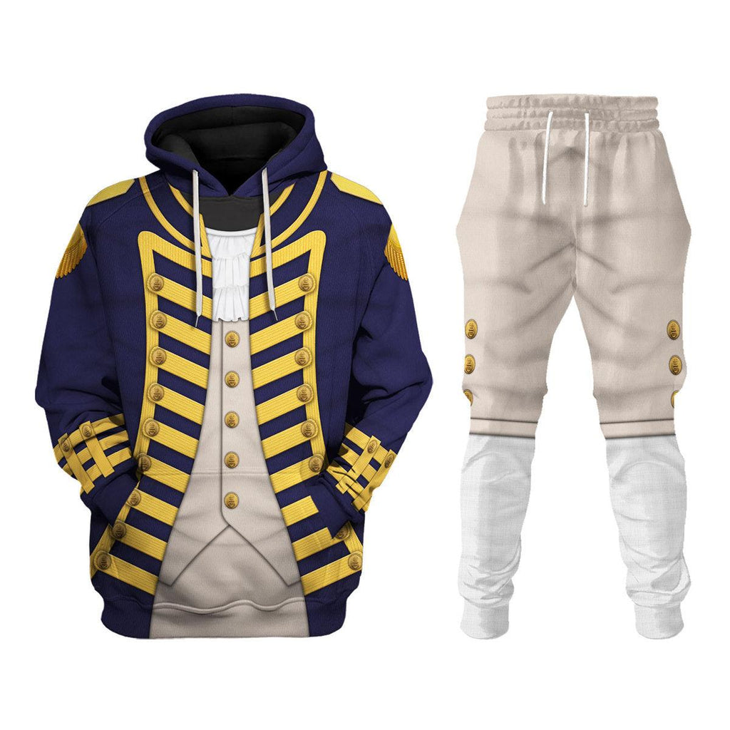 CustomsPig Admiral Collingwood Uniform All Over Print Hoodie Sweatshirt T-Shirt Tracksuit - DucG