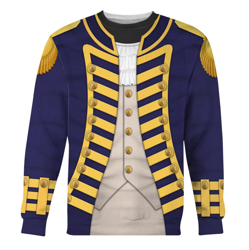 CustomsPig Admiral Collingwood Uniform All Over Print Hoodie Sweatshirt T-Shirt Tracksuit - DucG