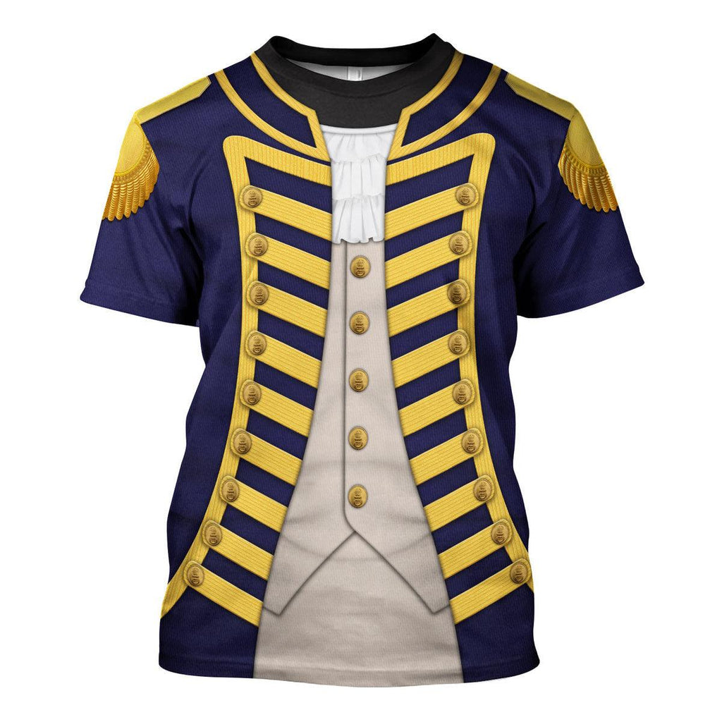 CustomsPig Admiral Collingwood Uniform All Over Print Hoodie Sweatshirt T-Shirt Tracksuit - DucG