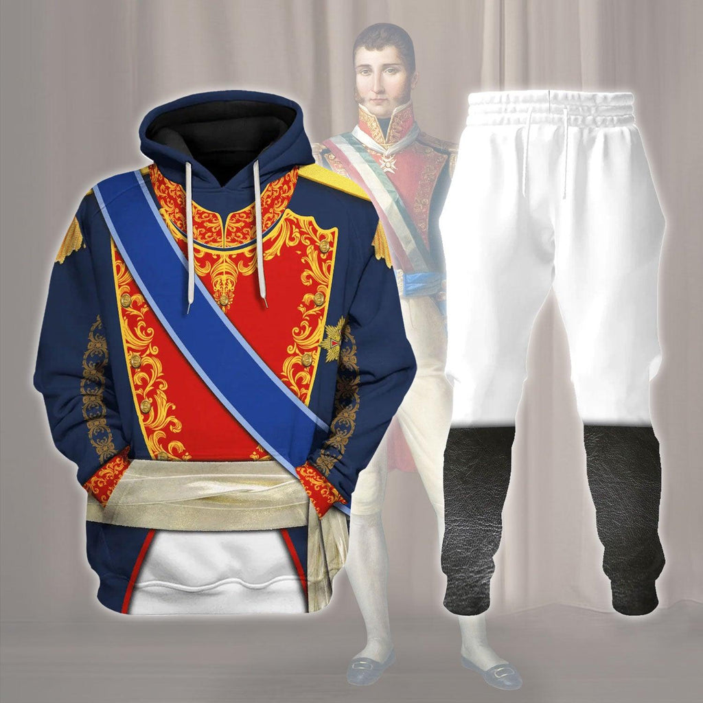  CustomsPig Agustin de Iturbide, Augustine of Mexico Costume Hoodie Sweatshirt T-Shirt Tracksuit -  CustomsPig.com