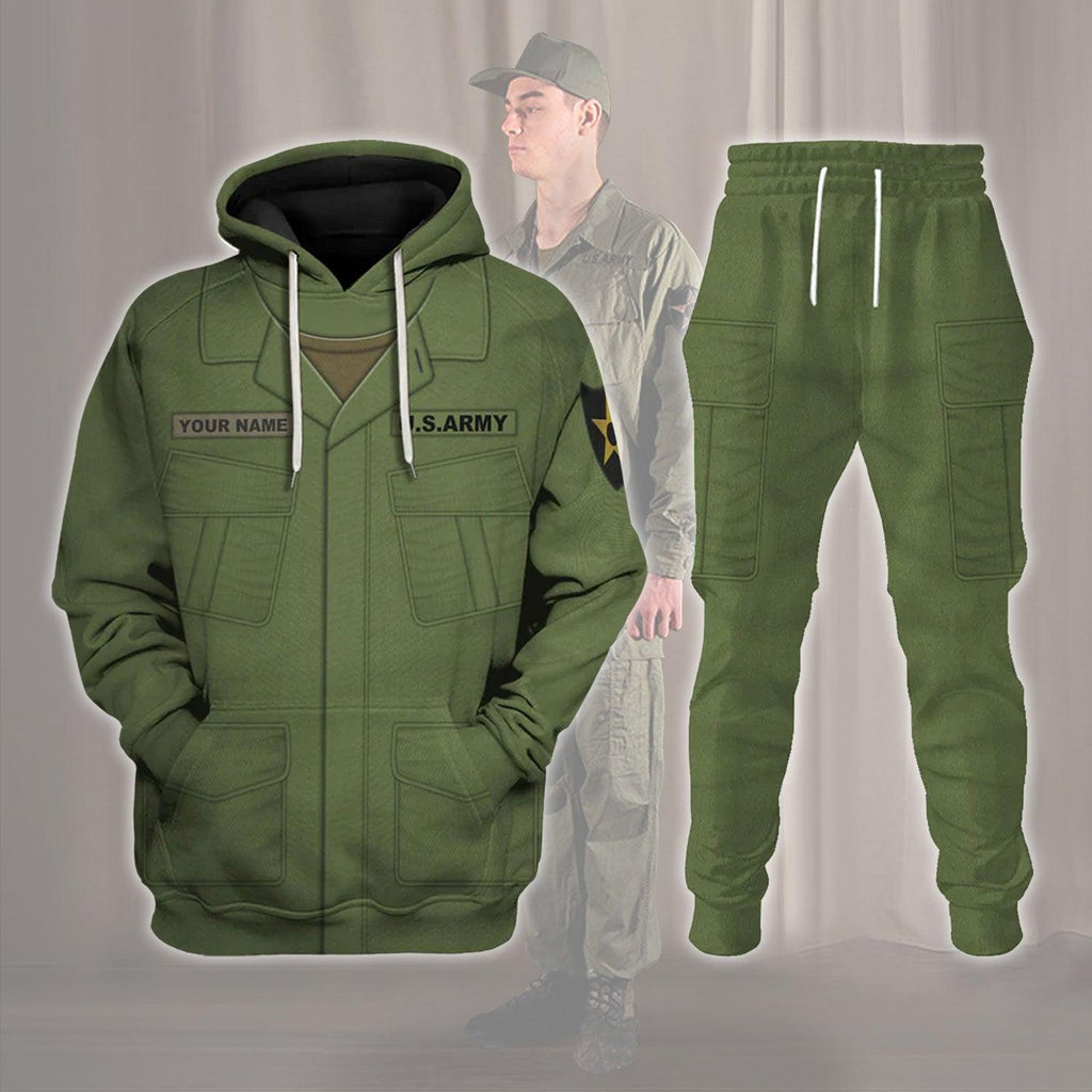  CustomsPig American Jungle Tunic and trousers-3rd pattern-Poplin Rip Stop-Basic Costume Hoodie Sweatshirt T-Shirt Tracksuit -  CustomsPig.com