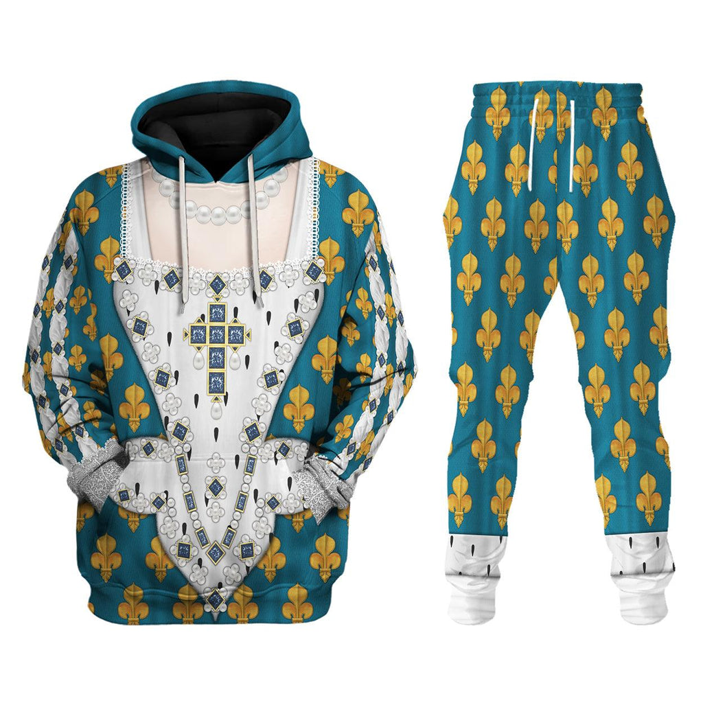 CustomsPig Anne of Austria Costume All Over Print Hoodie Sweatshirt T-Shirt Tracksuit - CustomsPig.com