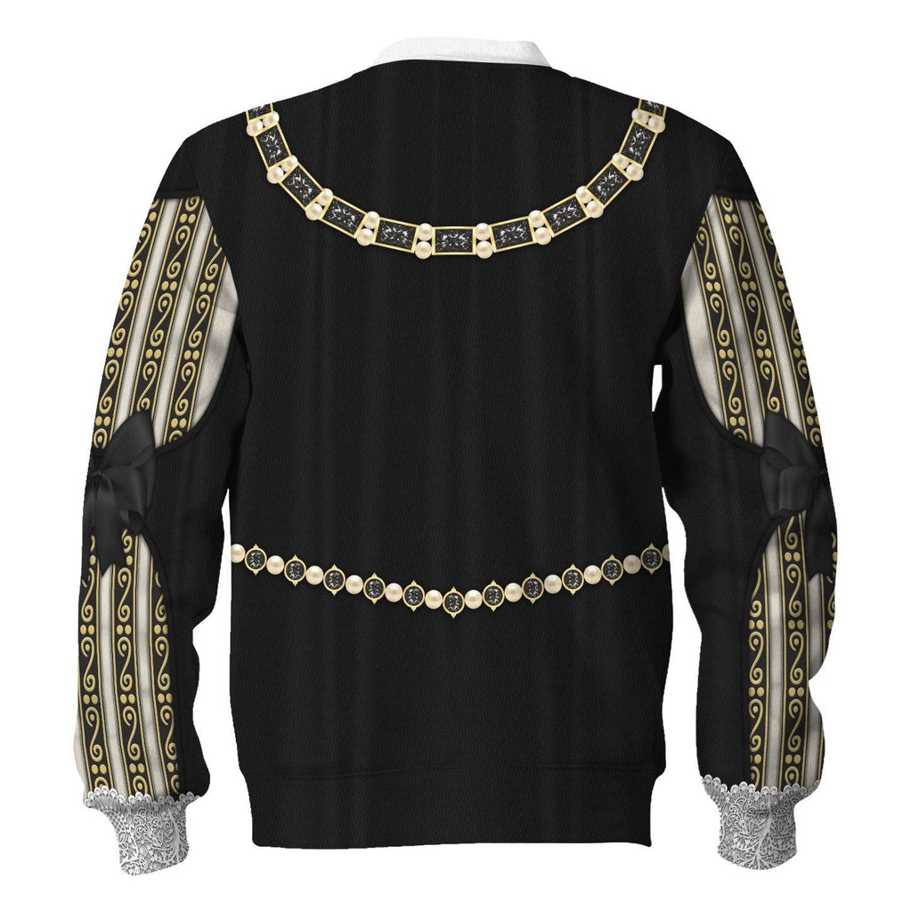 CustomsPig Anne of Austria, Queen of France in Coronation Robes Costume All Over Print Hoodie Sweatshirt T-Shirt Tracksuit - CustomsPig.com