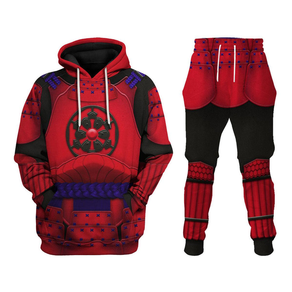  CustomsPig Ashigaru Red Akazonae Koyal Guard Costume Hoodie Sweatshirt T-Shirt Sweatpants -  CustomsPig.com