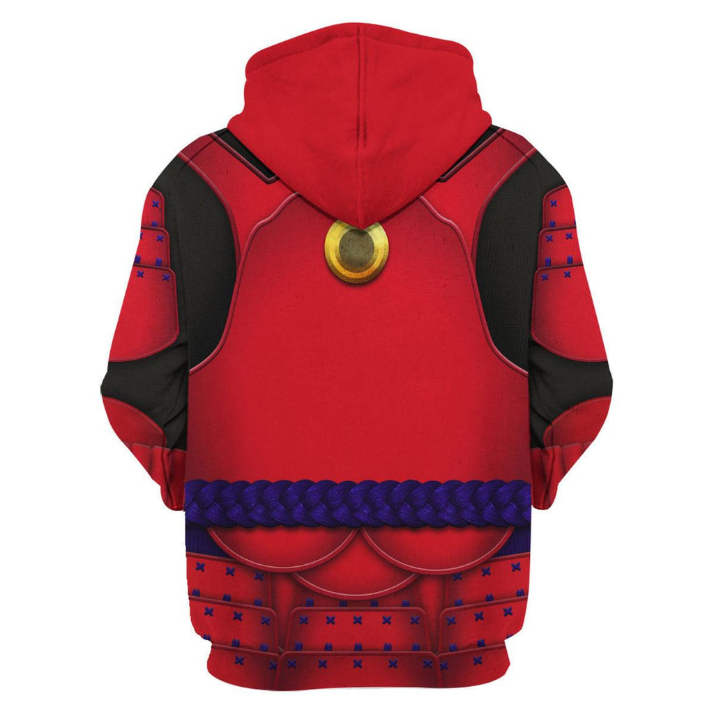  CustomsPig Ashigaru Red Akazonae Koyal Guard Costume Hoodie Sweatshirt T-Shirt Sweatpants -  CustomsPig.com