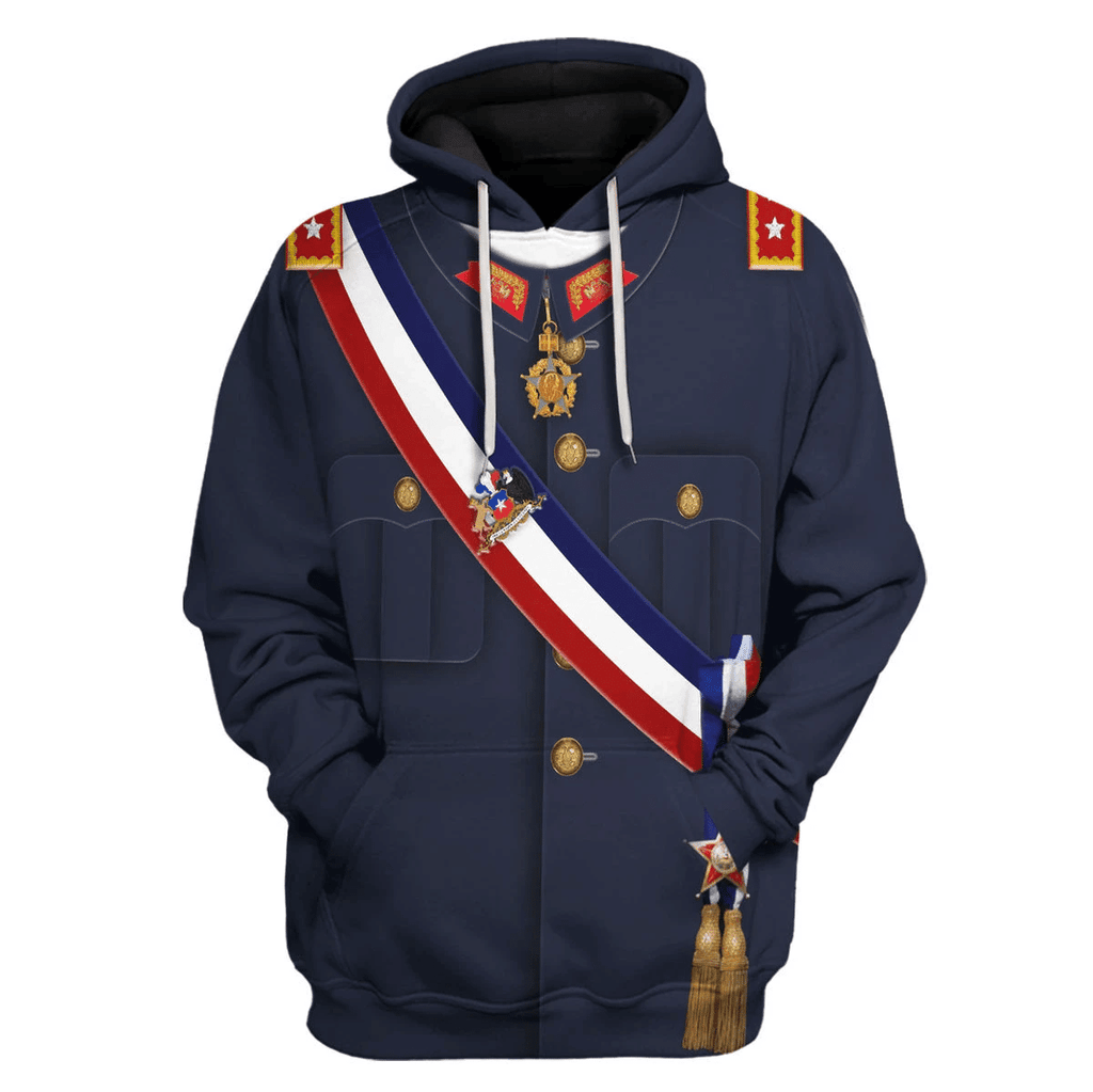  CustomsPig Augusto Pinochet 29th President Of Chile Costume Hoodie Sweatshirt T-Shirt Tracksuit -  CustomsPig.com