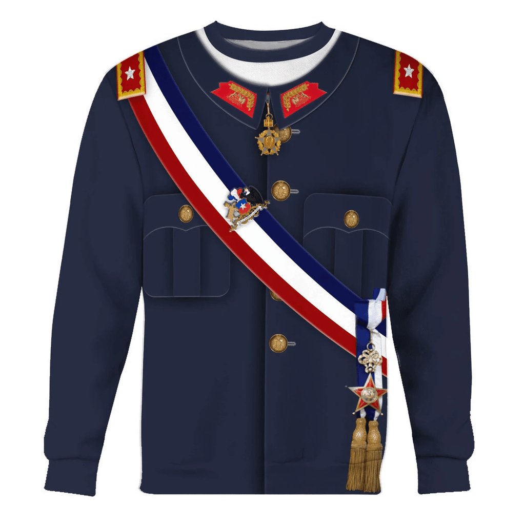  CustomsPig Augusto Pinochet 29th President Of Chile Costume Hoodie Sweatshirt T-Shirt Tracksuit -  CustomsPig.com