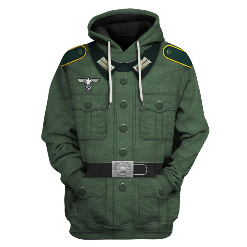 CustomsPig Basic German Army Uniform- Pattern- Private Soldier Costume Hoodie Sweatshirt T-Shirt Tracksuit - CustomsPig.com