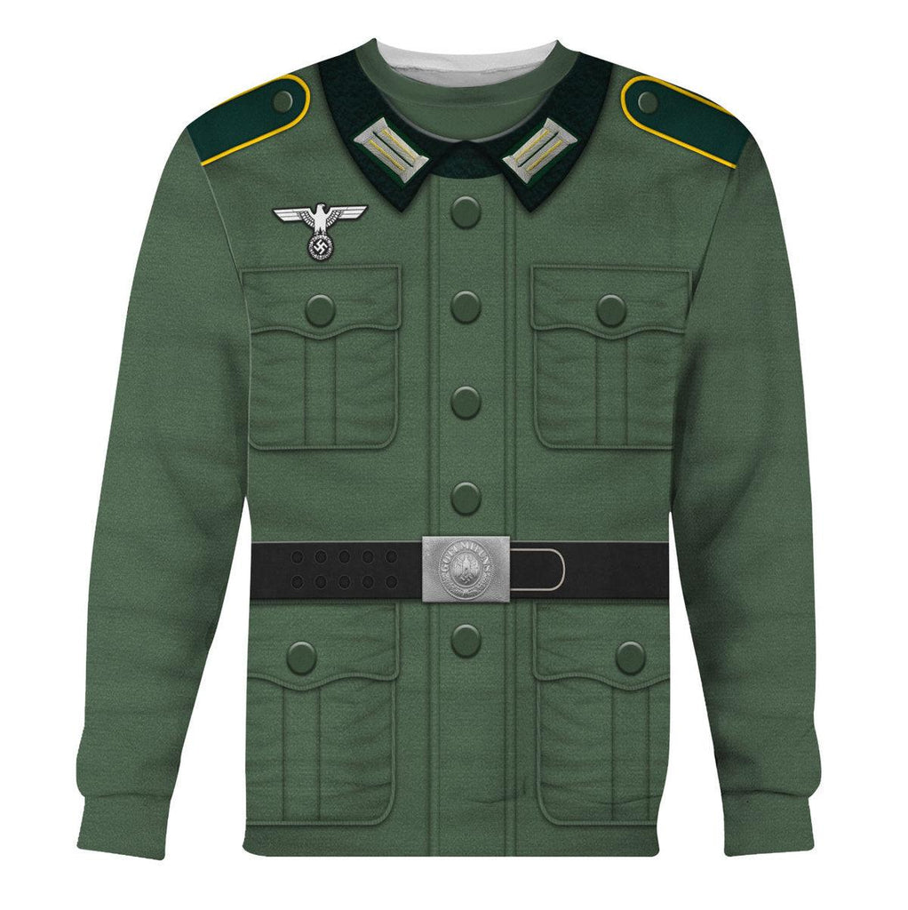 CustomsPig Basic German Army Uniform- Pattern- Private Soldier Costume Hoodie Sweatshirt T-Shirt Tracksuit - CustomsPig.com