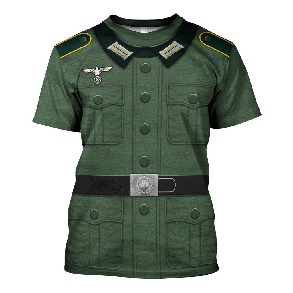 CustomsPig Basic German Army Uniform- Pattern- Private Soldier Costume Hoodie Sweatshirt T-Shirt Tracksuit - CustomsPig.com