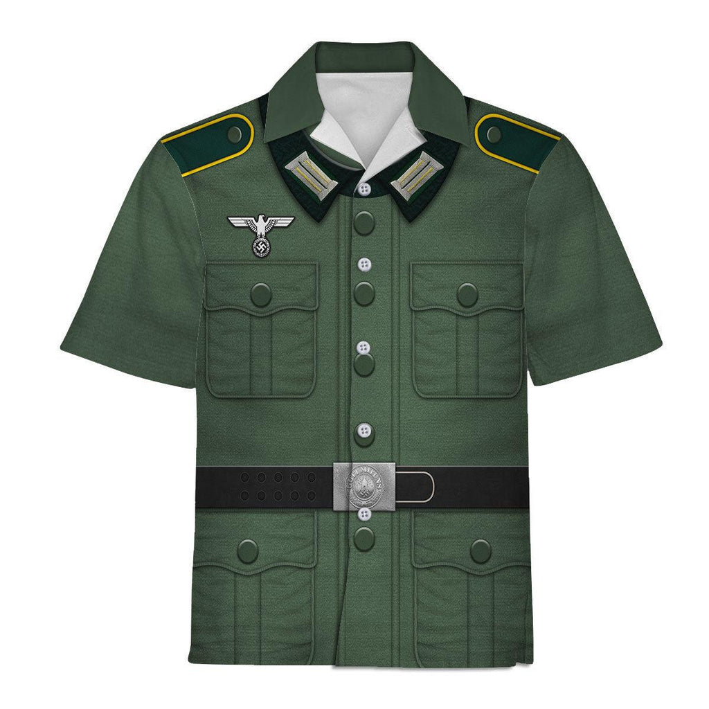 CustomsPig Basic German Army Uniform- Pattern- Private Soldier Costume Hoodie Sweatshirt T-Shirt Tracksuit - CustomsPig.com