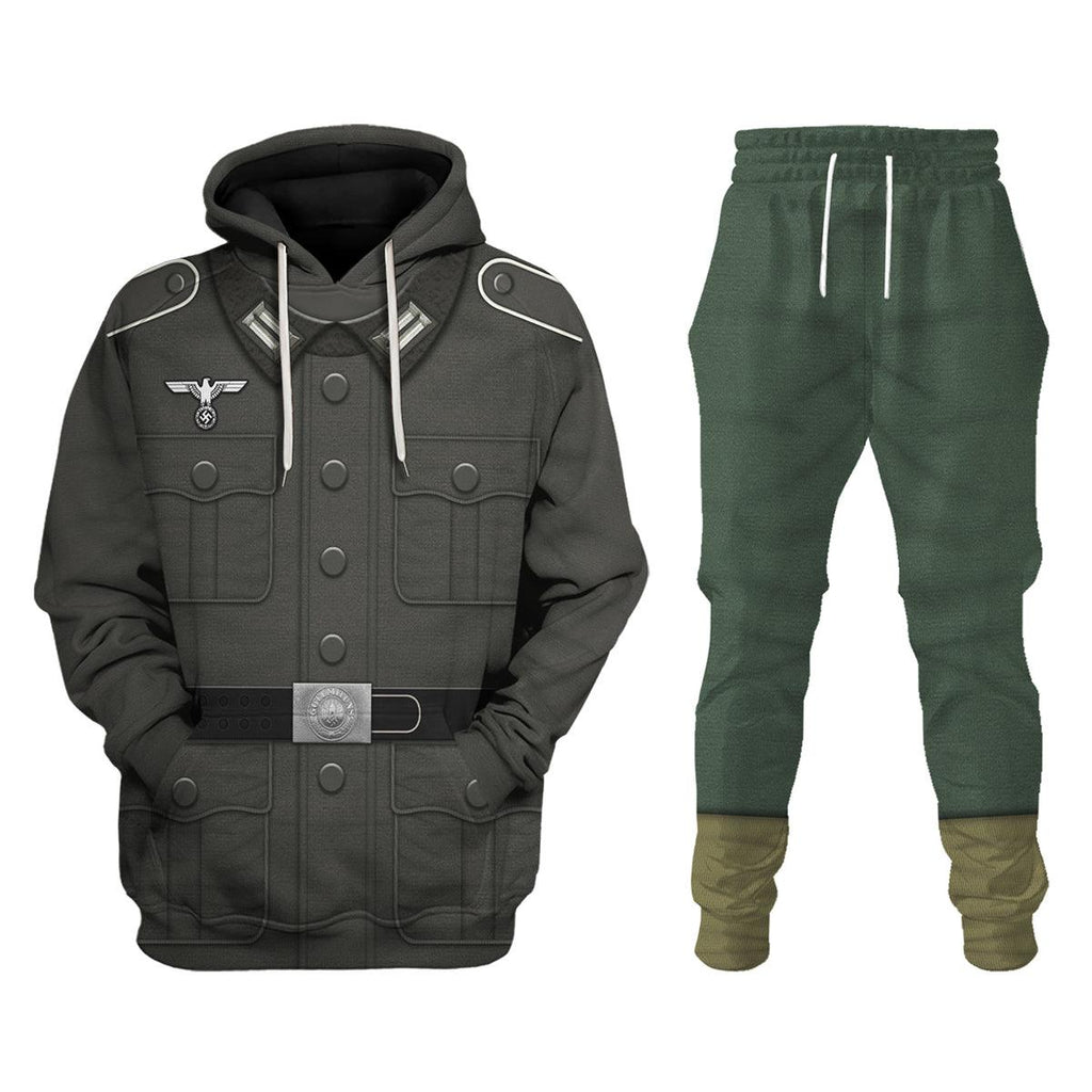 CustomsPig Basic German Army Uniform- Private Soldier Costume Hoodie Sweatshirt T-Shirt Tracksuit - CustomsPig.com