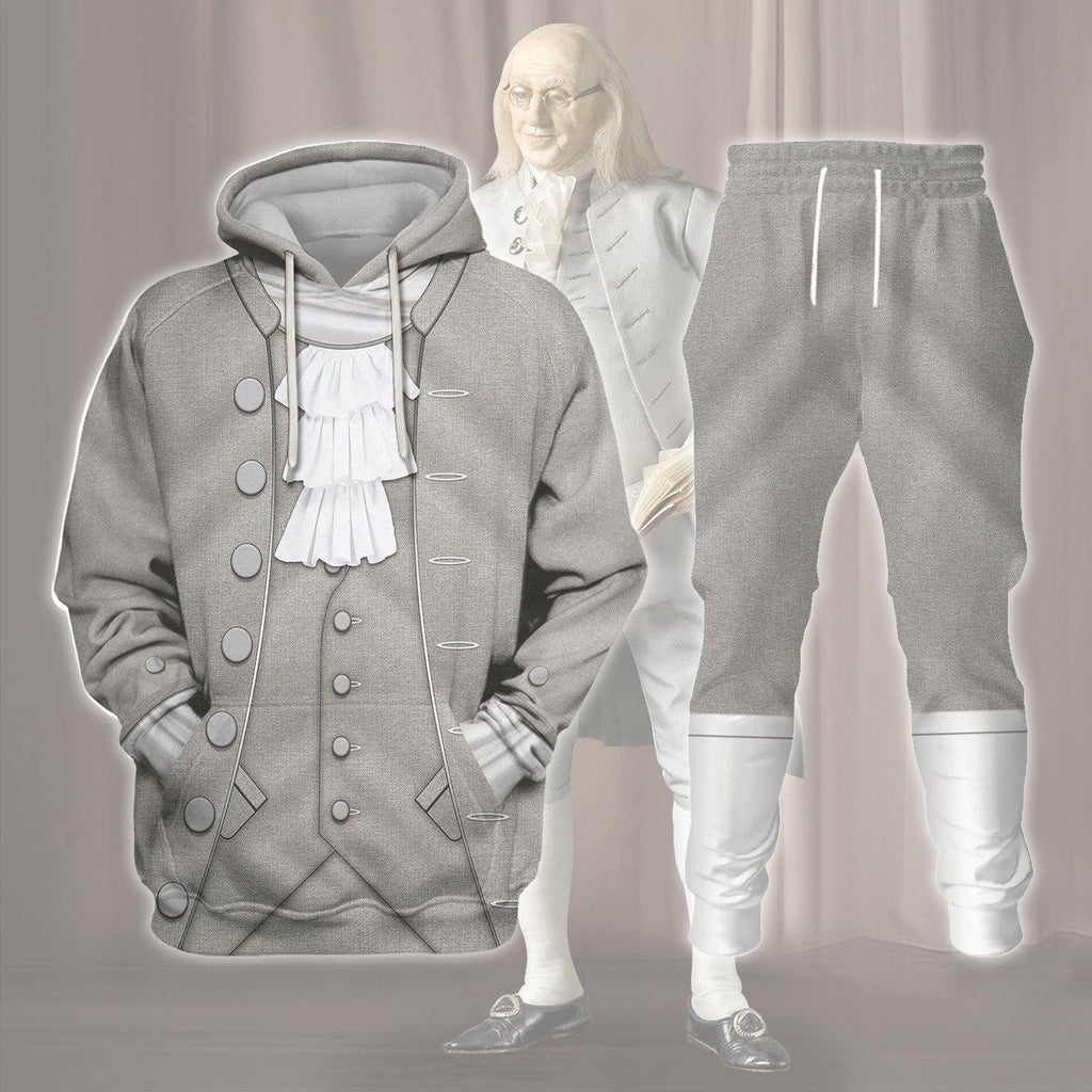  CustomsPig Benjamin Franklin Founding Father of the United States Costume Hoodie Sweatshirt T-Shirt Tracksuit -  CustomsPig.com