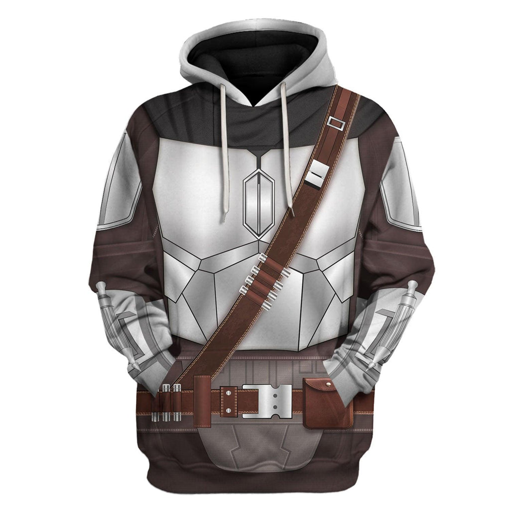 CustomsPig Beskar Mandalorian Costume Hoodie Sweatshirt T-Shirt Sweatpants - DucG