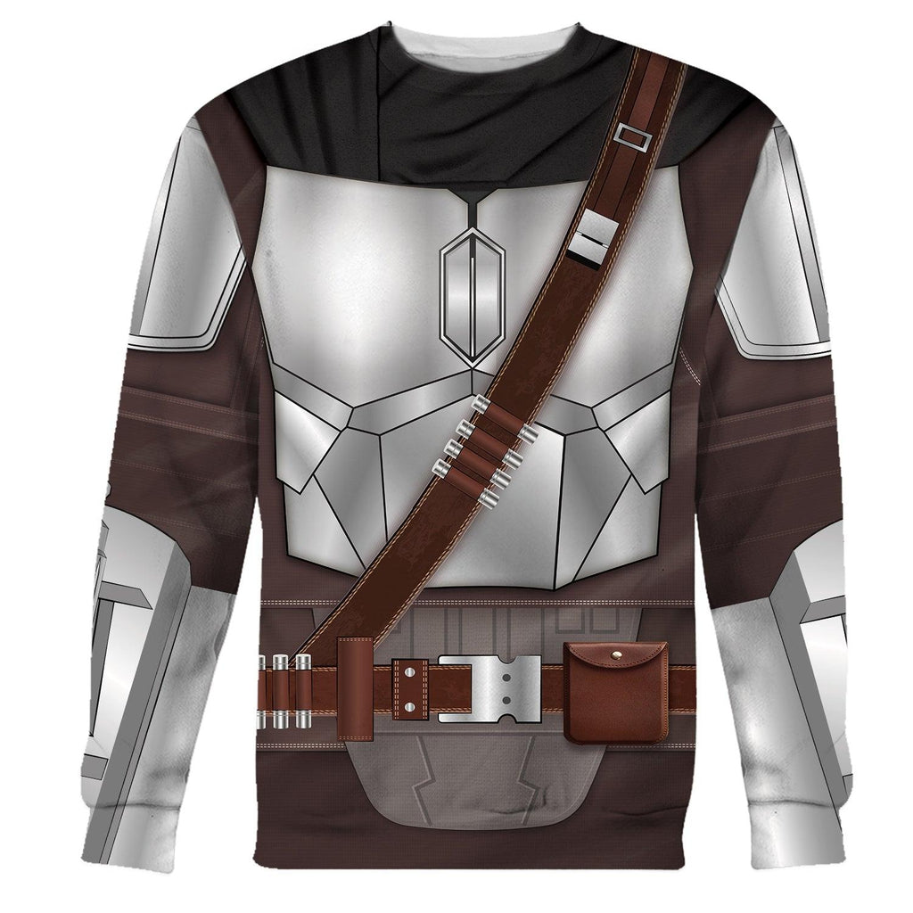 CustomsPig Beskar Mandalorian Costume Hoodie Sweatshirt T-Shirt Sweatpants - DucG