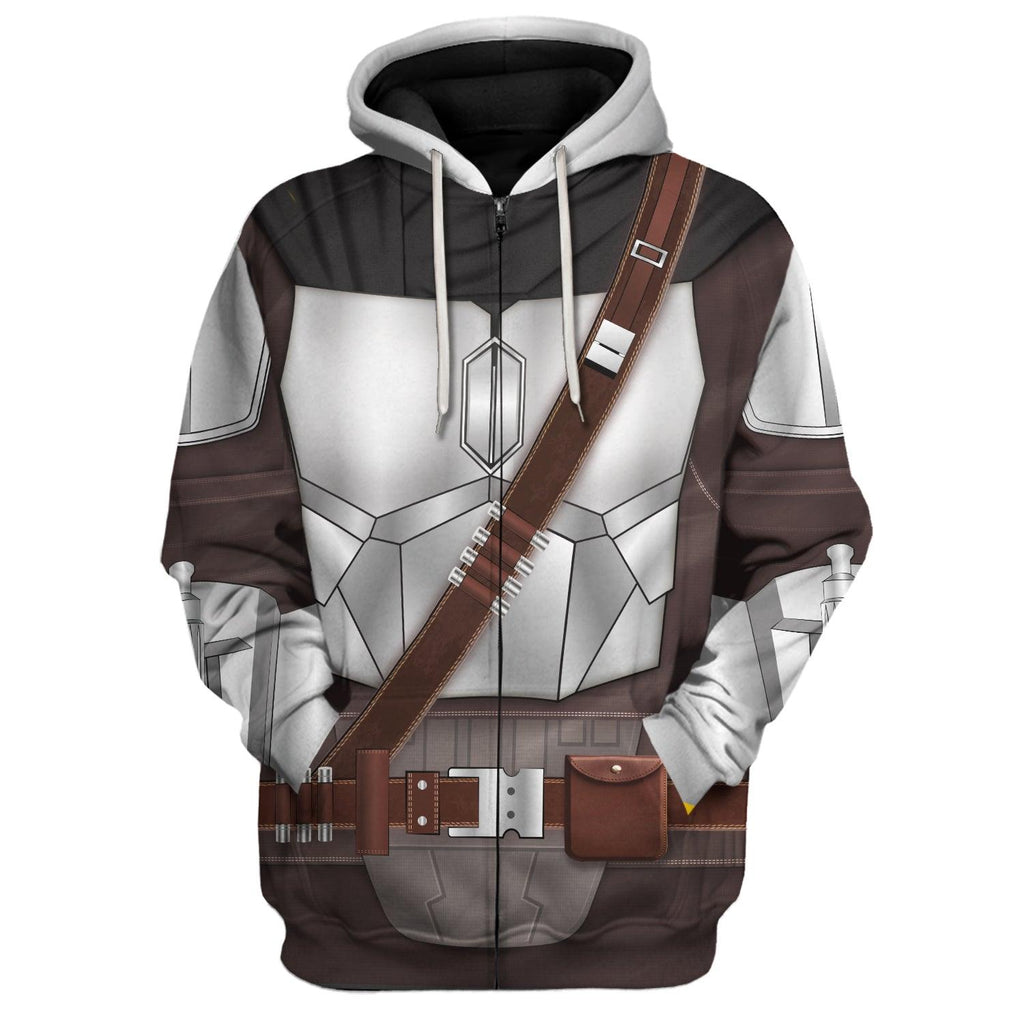 CustomsPig Beskar Mandalorian Costume Hoodie Sweatshirt T-Shirt Sweatpants - DucG