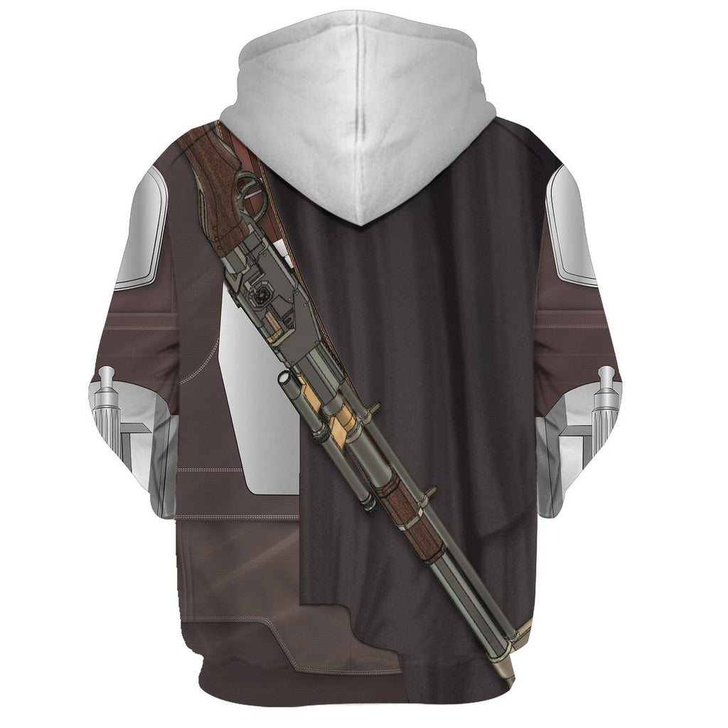 CustomsPig Beskar Mandalorian Costume Hoodie Sweatshirt T-Shirt Sweatpants - DucG