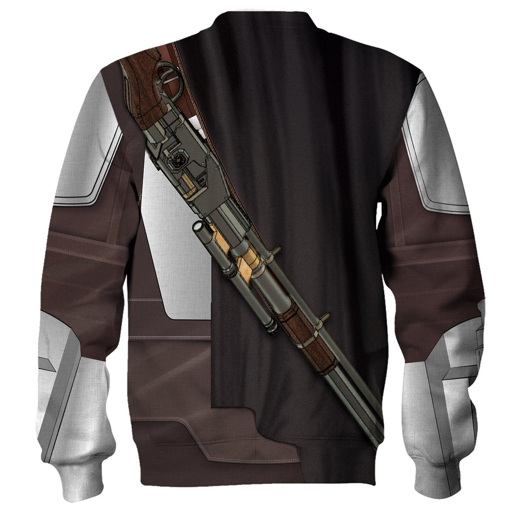 CustomsPig Beskar Mandalorian Costume Hoodie Sweatshirt T-Shirt Sweatpants - DucG