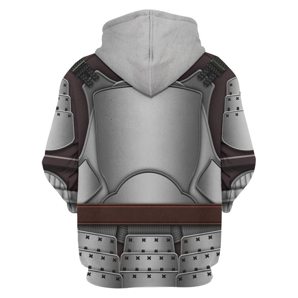  CustomsPig Beskar Mandalorian Samurai Costume Hoodie Sweatshirt T-Shirt Sweatpants -  CustomsPig.com