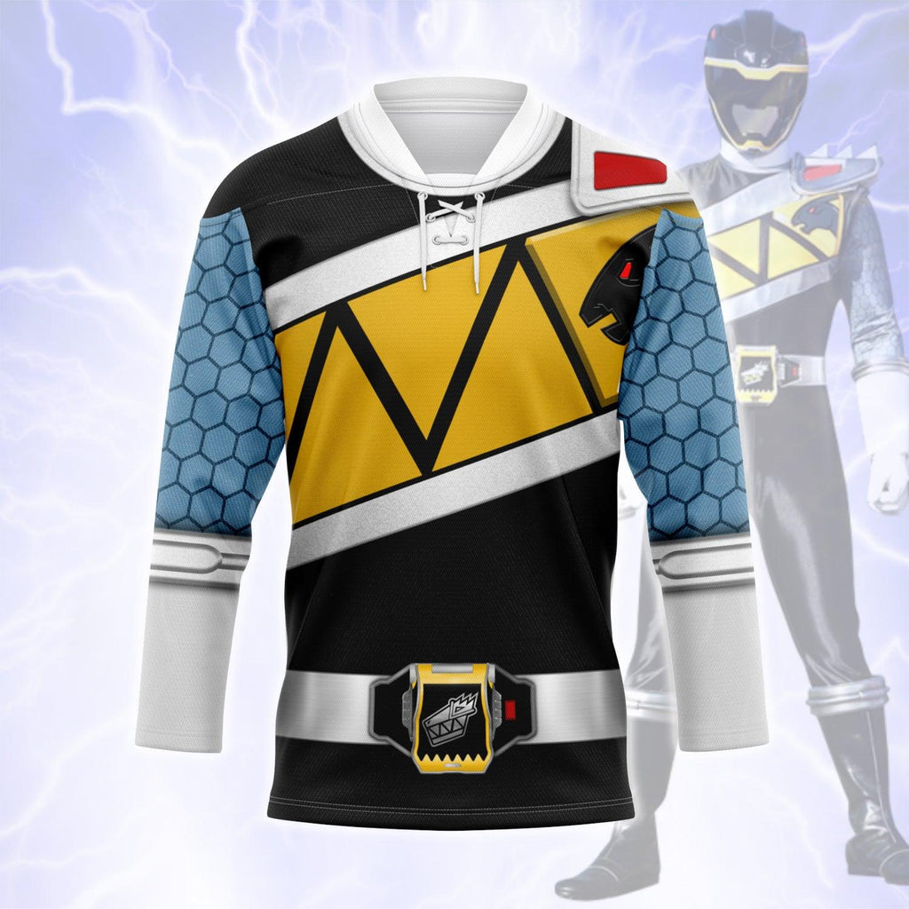  CustomsPig Black Power Rangers Dino Charge Hockey Jersey -  CustomsPig.com