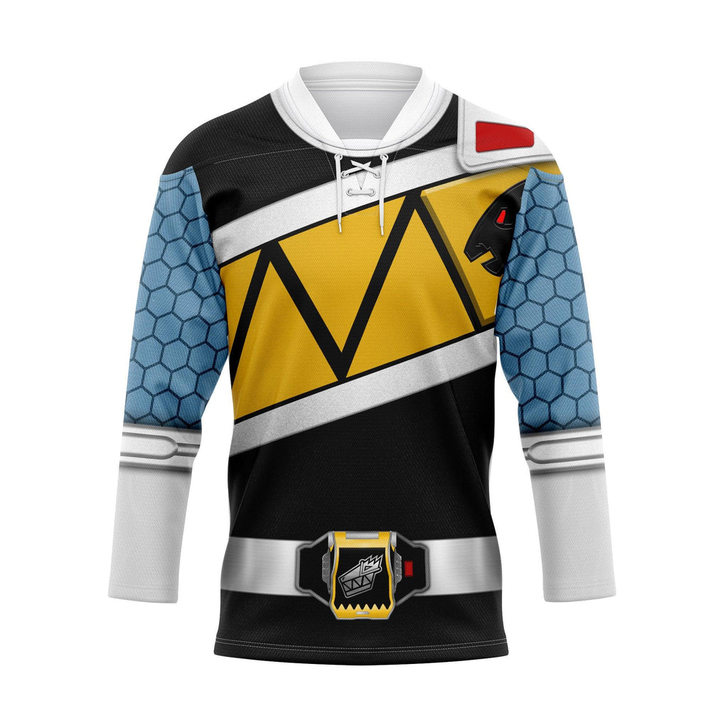  CustomsPig Black Power Rangers Dino Charge Hockey Jersey -  CustomsPig.com