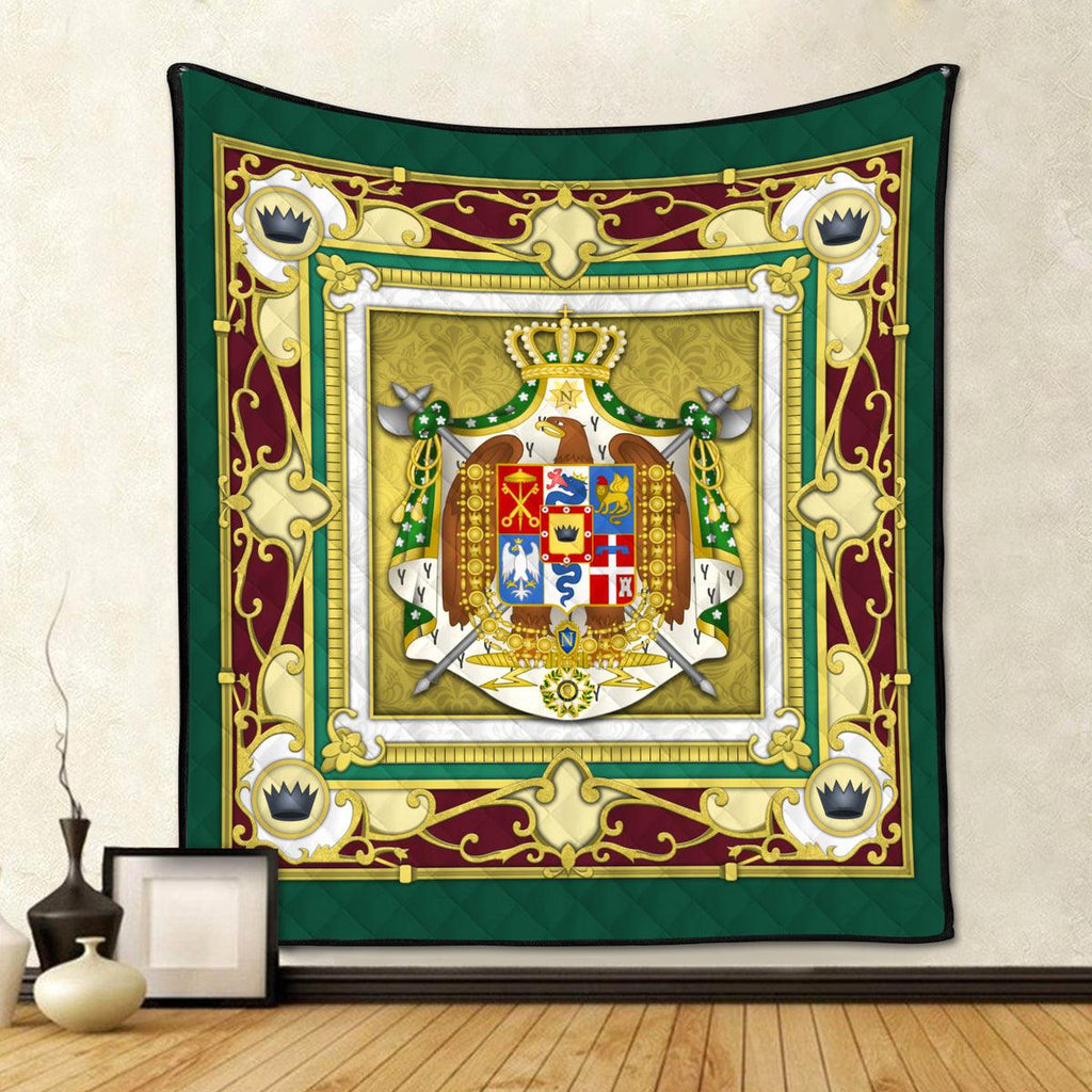 CustomsPig Blanket Kingdom of Italy (Napoleonic) Coat of Arms Quilt - CustomsPig.com