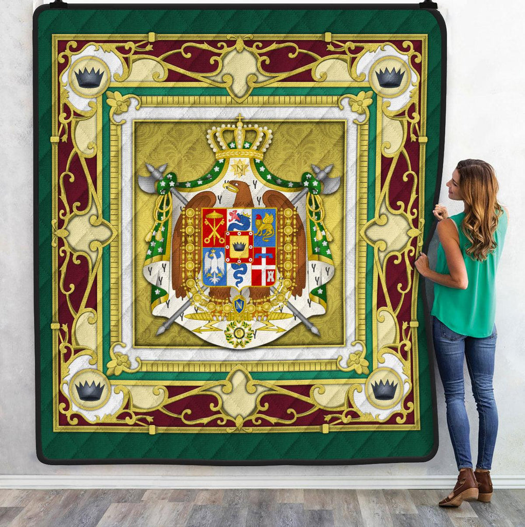 CustomsPig Blanket Kingdom of Italy (Napoleonic) Coat of Arms Quilt - CustomsPig.com