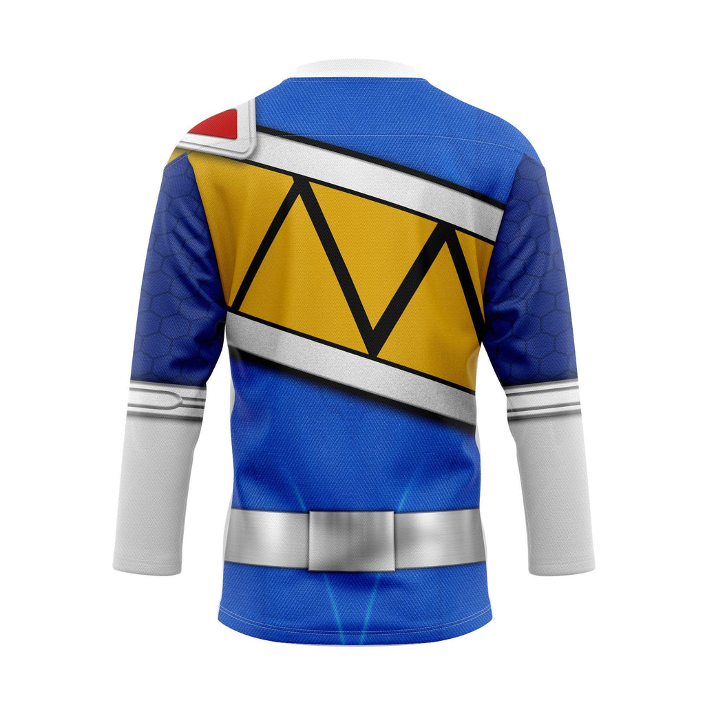  CustomsPig Blue Power Rangers Dino Charge Hockey Jersey -  CustomsPig.com