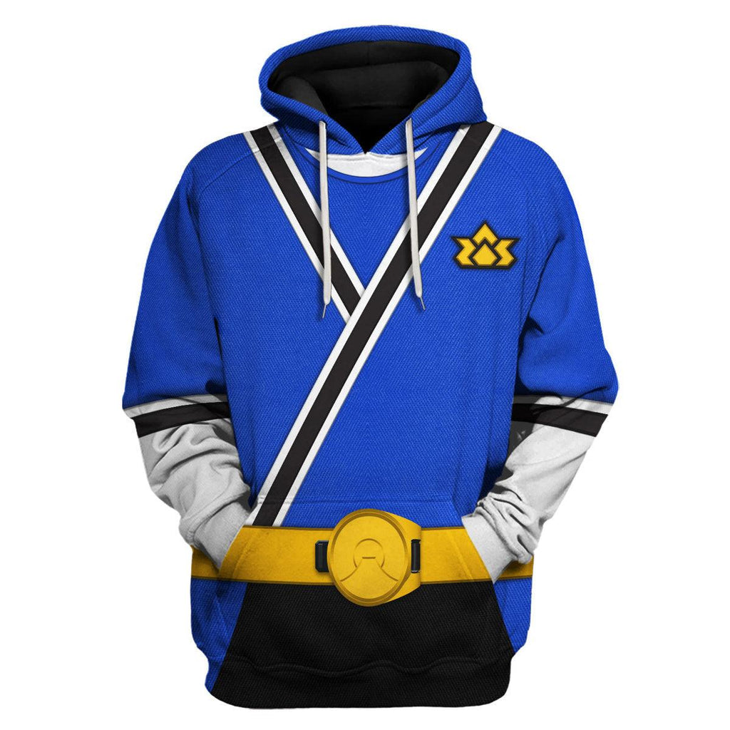 CustomsPig Blue Power Rangers Samurai Hoodies Sweatshirt T-shirt Hawaiian Tracksuit - DucG