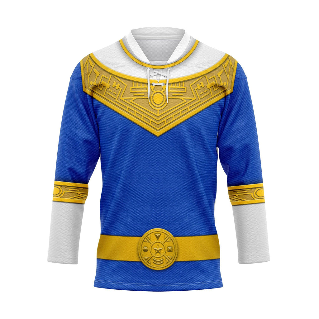  CustomsPig Blue Power Rangers Zeo Hockey Jersey -  CustomsPig.com