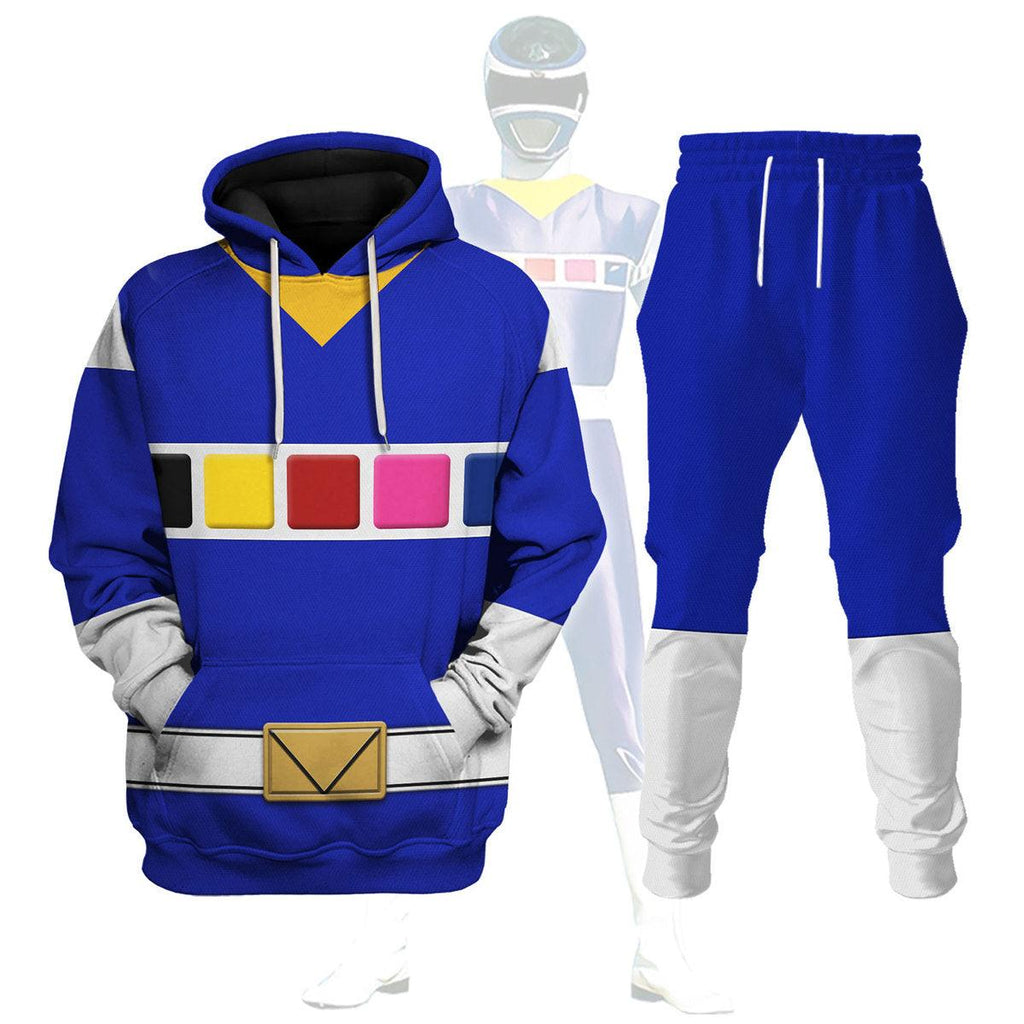 CustomsPig Blue Space Ranger Hoodies Sweatshirt T-shirt Hawaiian Tracksuit - CustomsPig.com